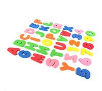 SENECESLI ABC 123 Autocollants Flottants en Mousse pour Baignoire, Jouets éducatifs pour Tout-Petits, Apprentissage de L'anglais et Identification des Couleurs, Adaptés aux Jeux des Enfants (comme
