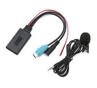 SENECESLI Adaptateur Bluetooth AUX, Adaptateur de Voiture Bluetooth avec Microphone, pour Système Audio Stéréo de Voiture CDA-9852/E CDE-9887/R