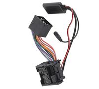 SENECESLI Adaptateur de Module Bluetooth 10 Broches pour Voiture, Câble d'entrée AUX pour E46 Série 3 320 325 323 328 330 M3 avec Microphone intégré