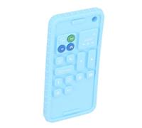 SENECESLI Anneau de Dentition en Silicone Brillant pour bébé, Outil D'apprentissage de Conception de Téléphone Réaliste pour la Reconnaissance des Formes et des Couleurs, Silicone de qualité