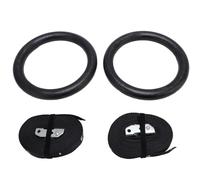 SENECESLI Anneaux de Gymnastique de Conception Compacte et Portable, Anneaux de Traction pour des Exercices Composés Efficaces, Adaptés aux Entraînements Pratiques à la Maison ou dans Les Parcs