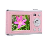 SENECESLI Appareil Photo Numérique, Appareil Photo pour Enfants 1080P Appareils Photo Numériques 48MP Point and Shoot avec écran IPS 2,4 Pouces, Lumière de Remplissage LED Intégrée, (Pink)