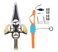 SENECESLI Avion RC Flying Sword, Avions à Contrôle Gestuel pour Adolescents Adultes, Avions Télécommandés avec Lumière, Autonomie de 20 Minutes, Hauteur de Vol de 30 Mètres (Or Noir)