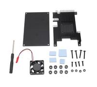 SENECESLI Boîtier de Ventilateur en Alliage D'aluminium, Dissipation Thermique Efficace pour Assemblage de Bricolage Orange Pi 5 5B