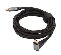 SENECESLI Câble USB C à Angle Droit pour Steam Deck, Câble USB C vers USB C à 90 Degrés, Cordon de Charge Rapide PD100W Type C 3.1 Gen2 USB C pour Steam Deck, Prend en Charge 4K 60 Hz,