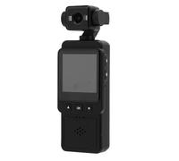 SENECESLI Caméra Corporelle, Mini Caméra Vlog Vidéo et Audio HD 1080P avec Objectif Rotatif à 360 ° et écran LCD Couleur, de Poche à Pince Arrière pour Le Sport, L'extérieur,