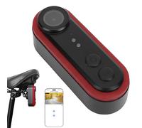 SENECESLI Caméra de Recul pour Vélo avec Feu Arrière, Caméra de Vélo Grand Angle 150° avec Batterie Rechargeable 3500 MAh pour Vélo de Route de Montagne (32GB)