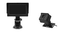 SENECESLI Caméra de Surveillance pour bébé, Rotative à 360 °, pour Siège Arrière, Caméra de Voiture pour bébé de 4,3 Pouces avec des Visuels Vifs, Essentielle pour les Voyages en Famille