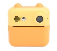 SENECESLI Caméra Instantanée pour Enfants, Cadre d'image Drôle en Microphone Countdown Photo avec 48 MP 1080p 2,4 Pouces IPS Screen Pression Instant Pressure pour Le Divertissement (Yellow)