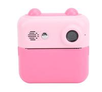 SENECESLI Caméra Instantanée pour Enfants, Cadre d'image Drôle en Microphone Countdown Photo avec 48 MP 1080p 2,4 Pouces IPS Screen Pression Instant Pressure pour Le Divertissement (Pink)