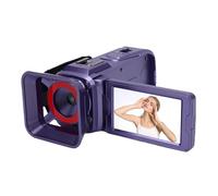 SENECESLI Caméra Vidéo 4K CAMERSORSE 64MP Vlogging Camera pour Youtube 18x Digital Zoom 3 "Écran pour Les Voyages, Enregistrements Scolaires, Trou fileté de 1/4 Pouce (Purple)