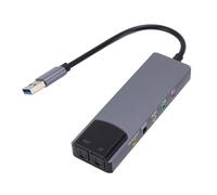 SENECESLI Carte Son USB Portable 5.1 pour Cinéma Maison HTPC, Carte Son Externe USB avec SPDIF, Carte Audio Externe SPDIF Optique pour PC, Idéale pour Le Cinéma Maison