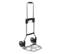 SENECESLI Chariot à Pousser Portable, Structure Robuste, capacité de Charge de 70kg, Diable Pliable pour Le Shopping, Le Camping en Fer