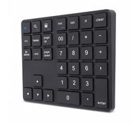 SENECESLI Clavier Numérique 35 Touches, 2,4 G sans Fil Bluetooth 5.0 3.0, pavé Numérique avec 120 Heures de Veille et Design Ergonomique pour Ordinateur Portable, Bureau, Tablette, (Black)