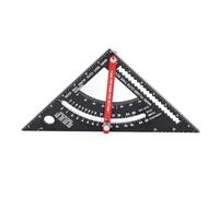 SENECESLI Combinaison de Chevrons Carrés en Métal HIP, VAL et COM pour le Travail du Bois, Règle Triangulaire Polyvalente pour la Décoration de la Maison