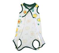 SENECESLI Combinaison de Récupération pour Chat, Combinaison Post-chirurgicale pour Chats, Chemise de Récupération en Coton Respirant pour Animaux de Compagnie, sans Manches avec Crochet et Boucle (M)