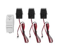 SENECESLI Compteur de Consommation D'énergie avec Contrôle Intelligent triphasé à 4 Fils, en Temps Réel du Facteur de Puissance et de la Fréquence, Idéal pour les Utilisateurs