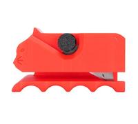 SENECESLI Coupeur de Carton pour Chat Scratchers & Artisanat, 3D imprimé Chaton Forme Outil de Poche, Carton ondulé Bande Cutter, Outil Pratique (Rouge)