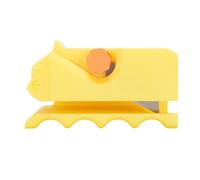 SENECESLI Coupeur de Carton pour Chat Scratchers & Artisanat, 3D imprimé Chaton Forme Outil de Poche, Carton ondulé Bande Cutter, Outil Pratique (Yellow)