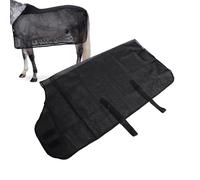 SENECESLI Feuille de Mouche en Maille à Chevaux, Feuille de Soins à Cheval Confortable Respirante Réglable pour l'été, Feuille de Mouche à L'épreuve du Soleil