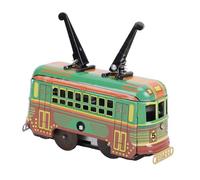 SENECESLI Jouet de Tramway à Remonter, Modèle de Tramway Rétro Vintage en Fer Blanc avec Un Design Vintage et Une Valeur de Collection, pour la Décoration et Le Cadeau de Bureau à Domicile