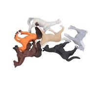 SENECESLI Jouet Modèle de Figurines de Cheval Colorées Drôles pour L'éducation Précoce Cadeau d'halloween pour Les Enfants 6 X Jouet Modèle de Cheval