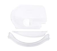 SENECESLI Kit de Curseur de Porte Moustiquaire pour Camping-car, Kit de Remplacement Complet 3 en 1 avec Panneau à Bulles Transparent et Support de Butée, Compatible avec la Porte Moustiquaire