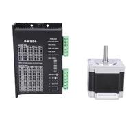 SENECESLI Kit de Pilote de Moteur Pas à Pas Nema 23 2,8 A 56 Mm, Type Mixte pour Câble à 4 Fils, 1 Pilote, Refroidissement Naturel, 1 Kit pour Projets de Création