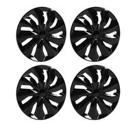 SENECESLI Kit de Remplacement de Cache-Moyeu de 17 Pouces, Enjoliveur de Jante, Couvercle de Moyeu, Boutons-Pression sur Roues en Acier, Remplacement pour Connect A3