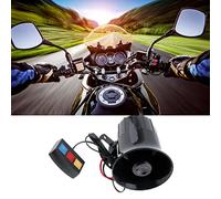 SENECESLI Klaxon d'alarme de Voiture Fort, Sirène d'alarme Automobile 12 V avec 3 Tons, Voix Forte étanche et Anti-poussière pour la sécurité de la Voiture et de la Moto