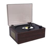SENECESLI Lecteur CD Portable avec Bluetooth 5.0, Lecteur CD Valise Rétro, de Bureau avec Haut-parleurs HiFi, Télécommande Facile, Type C pour la Maison (Brun Noyer)