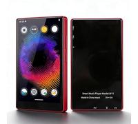 SENECESLI Lecteur MP3 avec WiFi Double Bande et Bluetooth 5.0, Prise en Charge de Spotify, écran Tactile 5 Pouces, Audio HiFi sans Perte, Radio FM, Lecteur de Livres électroniques, (Rouge)