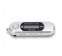 SENECESLI Lecteur MP3 Rétro, Lecteur de Musique Numérique USB 2.0 avec écran LCD et Synchronisation des Paroles, Prend en Charge Les Formats MP3 WMA et Carte 32 Go, Arrêt Automatique pour (Silver)