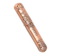 SENECESLI Mallette de Rangement Portable pour Aiguilles à Broder Boîte à Aiguilles à Coudre en Métal élégante pour les Amateurs de Couture, Usage Domestique, Alliage de Zinc, 3,5 X 0,8 Pouces (Or