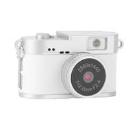 SENECESLI Mini Caméra Porte-clés 32 Go FHD 1080P Mini Appareil Photo Numérique Rétro Minuscule Enregistreur Vidéo Portable pour Enregistrement D'étude de Voyage, 128 Go Extensible, 4 (White)