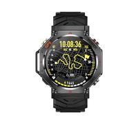 SENECESLI Montres Intelligentes, Montre de Sport Intelligente, Position GPS, Prise en Charge GPT, Montre Intelligente étanche à la Pluie 30 M, Lampe de Poche Lumineuse Intégrée pour Hommes (Black)