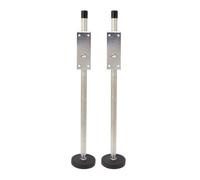 SENECESLI Niveleur D'échelle Réglable Stable et Antidérapant pour Plate-forme Stable et Niveau du Sol, adapté aux Escaliers Extérieurs et Intérieurs, Tige en Acier allié 2 Pièces