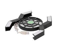 SENECESLI PALIL PADE Efficace Big Fan Fan Notebook Prise en Charge du Refroidissement Portable des Ordinateurs Portables avec la Lumière LED pour Les Employés/Joueurs de Bureau (Black)