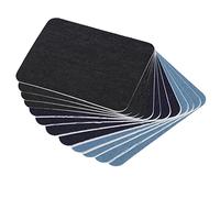 SENECESLI Patch Adhésif de Haute qualité pour Genou, Noir, Bleu foncé, Bleu Clair, 9,4 X 12,4 Cm, Patch pour Vêtements pour Pull, Chemise, Coude, Lot de 12 pour la Décoration ou l'entretien.