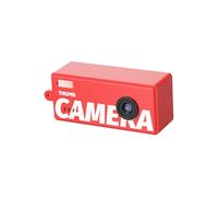 SENECESLI Petite Caméra Porte-clés Numérique, Mini Caméra Porte-clés avec écran de 0,96 Pouces et 5 Filtres Rétro, Enregistrement Vidéo 1080P et Grand Angle 130° pour Les Fêtes de Voyage (Rouge)