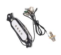 SENECESLI Pickup de Guitare Acoustique à 4 Cordes, Conception sans Fil, Large Application pour les Guitaristes (GMB333 Couleur Noir)