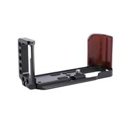 SENECESLI Poignée en Forme de L pour Appareil Photo XT30 XT30II XT10 XT20, Poignée en Bois, Support de Poignée en Forme de L en Alliage D'aluminium, Plaque à Dégagement Rapide Intégrée, (Black)