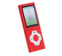SENECESLI Portable MP3 Lecteur, Ultra Slim1,8 Pouces Color Screen MP3 Lecteur, HiFi Lossless Sound Quality, 16 Go de Petite Carte Mémoire, Lecteur de Musique pour L'étude du (Rouge)