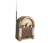 SENECESLI Portable Vintage Radio Rétro Bluetooth en Haut-Parleur, Style Classique de Mode SW avec Longue Antenne Télescopique et Puce Bluetooth, Alimentation Polyvalente et Carte (Plug UE 220V)