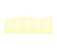 SENECESLI Protecteur de Membrane de Flûte, 5 Pièces Ensemble de Protecteur de Film Dizi pour Flûte ABS Accessoires d'instruments Chinois Traditionnels avec Sac de Rangement, pour Musiciens (YELLOW)