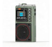 SENECESLI Radio FM Dab Portable, Haut-Parleur Radio Numérique Rechargeable BT 5.2 avec Lecture de Carte TF, Alarme SOS et Lampe de Poche pour Les Voyages à Domicile, Les Urgences en Plein
