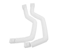 SENECESLI Rallonge de Tuyau de Descente de Gouttière Flexible et Durable, Extension de Tuyau de Drainage Facile à Installer pour Tuyaux de Descente de 7,6 X 10,2 Cm, 2 Jeux D'extension de de (White)