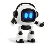 SENECESLI Robot Interactif Parlant, Compagnon IA avec Yeux Bleus Dynamiques, Réponse émotionnelle en Temps Réel, Changement de Rôle, Apprentissage Bilingue Anglais-Chinois, Batterie