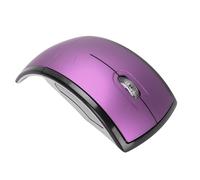 SENECESLI Souris sans Fil Pliable avec Indicateur D'état de la Batterie, Souris Pliable sans Fil Compacte Portable ABS, Récepteur USB sans Fil 2,4 GHz pour Ordinateur Portable PC (Purple)
