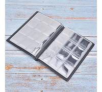 SENECESLI Support de Collecte D'argent, Fabrication Exquise, 120 Pochettes, 10 Pages, Album de Pièces de Monnaie, Livre de Collection, Taille Mini pour Numismates, Bleu (BLUE)